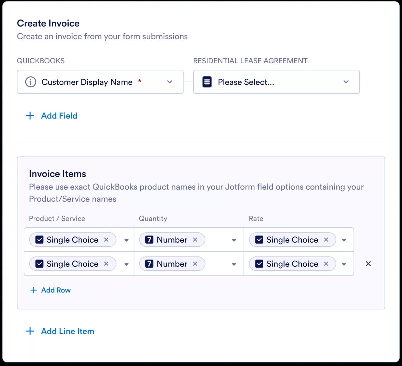 Field mapper interface